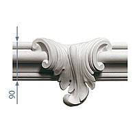 Лепной средник из гипса, гипсовый средник с-182 h150x175