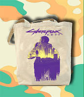 Еко-сумка, шоппер повсякденна з принтом Cyberpunk 2077