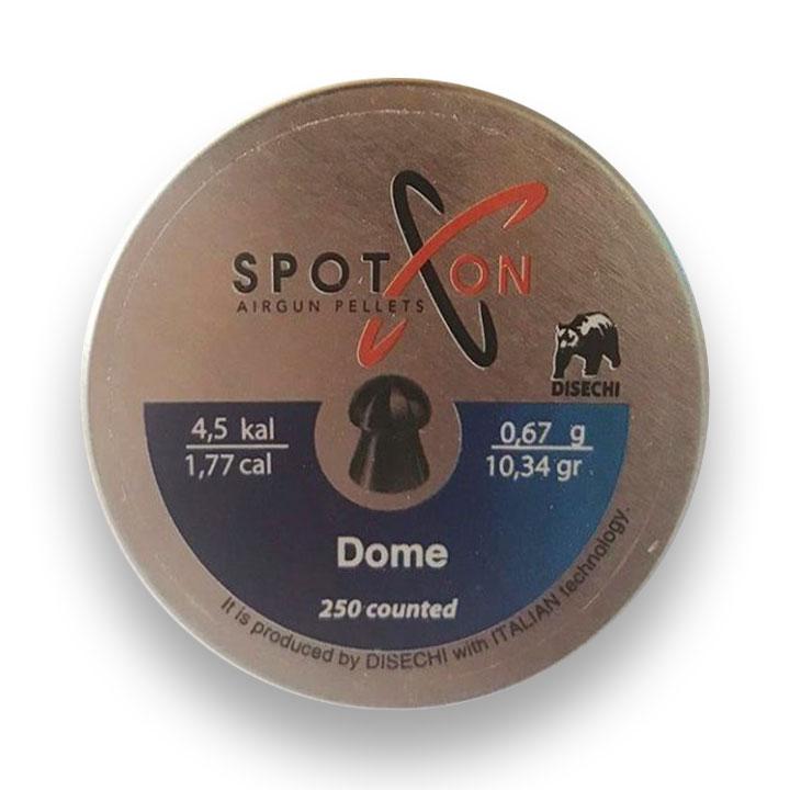 Кулі для пневматики Spoton Dome 0.67 г (250 шт) круглі 4.5 мм