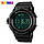 Skmei 1245 чорний чоловічий спортивний годинник, фото 2