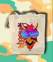 Еко-сумка, повсякденна шоппер з принтом "Cyberpunk (малюнок)"