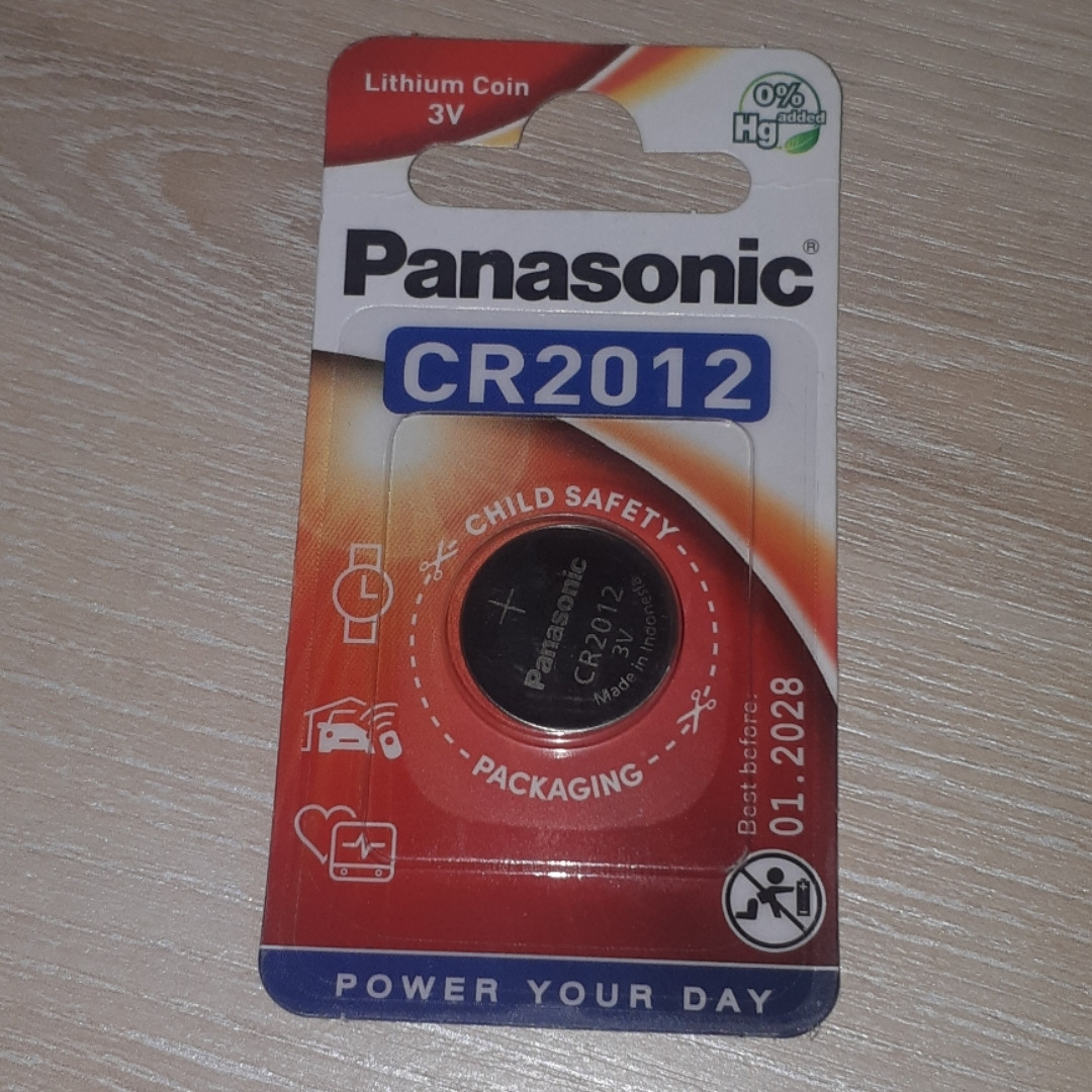 Дисковая батарейка PANASONIC Lithium Cell 3V CR2012 - фото 2 - id-p278808177