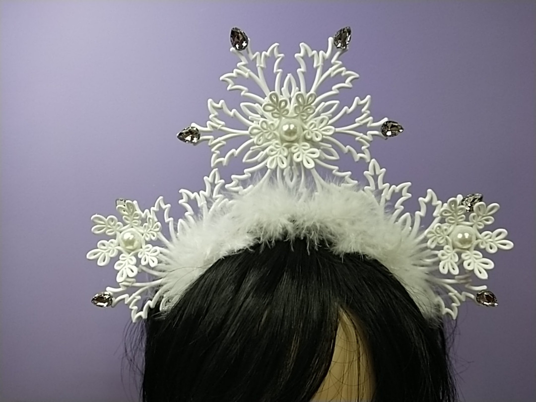 Дитячий новорічний обруч сніжинка, фото 1