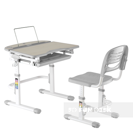 Парта для школяра для дому FunDesk Sorriso Grey 515863, фото 2