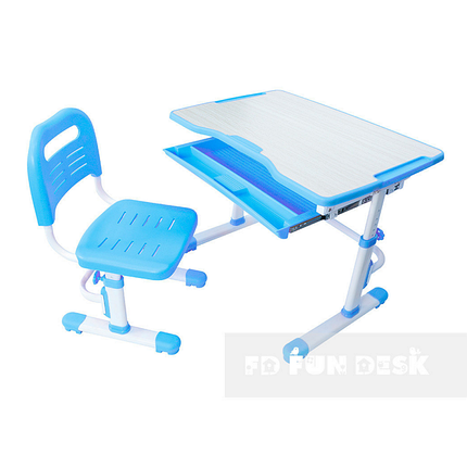 Дитяча парта, що росте, зі стільчиком FunDesk Vivo Blue 221894, фото 2