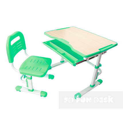 Дитяча парта, що росте, зі стільчиком FunDesk Vivo green 221893, фото 2