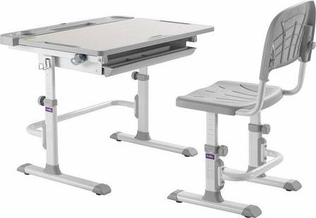 Зростаюча парта та стілець для дому DISA GREY Cubby 515849, фото 2