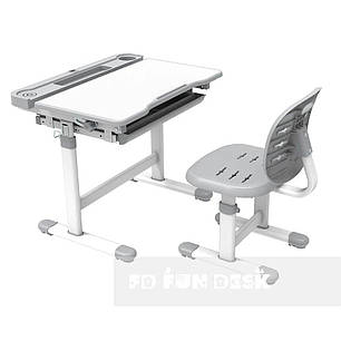 Комплект парта + стілець трансформери Cura Grey FunDesk 516118, фото 2