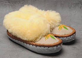Дитячі чуні, кімнатні капці з овечою шерстю, 18,5 см