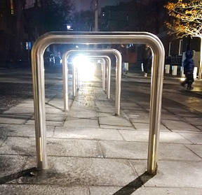 Велопарковки з сатинованої нержавійки