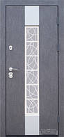 Вхідні металеві двері Стіларт SteelArt КОТЕДЖ 950 Графіт + СКЛО КALE