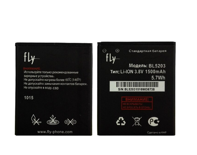 Акумулятор Fly BL5203 / IQ442 Quad, 1500 mAh AAAA Original PRC