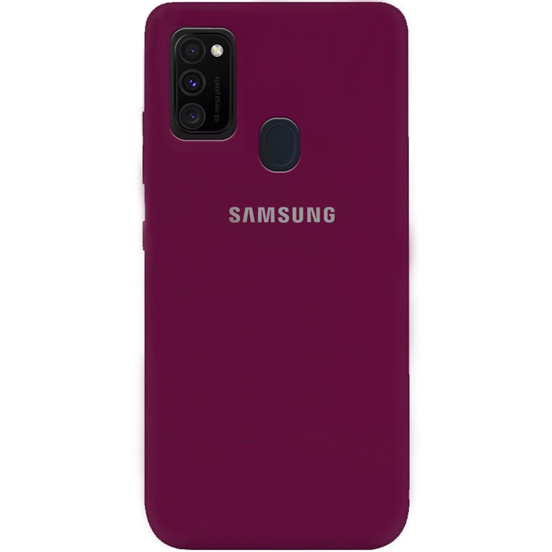 Силіконовий чохол для Samsung Galaxy M30S (SM-M307), My Colors, Marsala, мікрофібра всередині