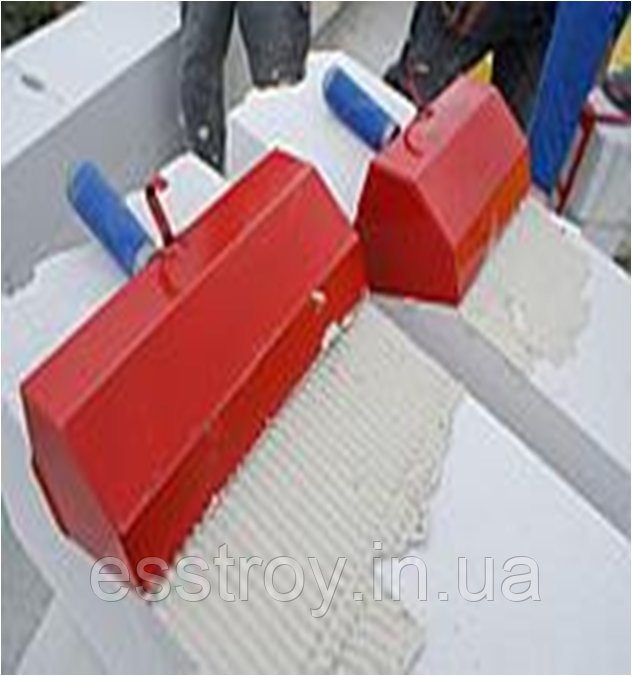 Сталевий, зубчастий ківш для розподілу сумішей, 200 мм