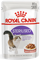 Royal Canin (Роял Канин) STERILISED влажный корм в соусе для стерилизованных кошек старше 1 года, 85 г