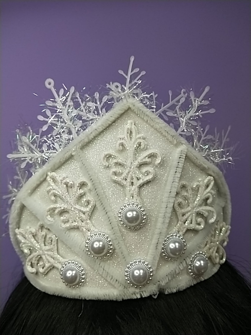 Дитячий новорічний обруч сніжинка, фото 1