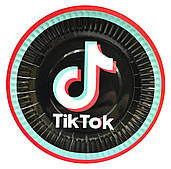 Тарілки паперові одноразові "ТикТок" TikTok 10 шт.