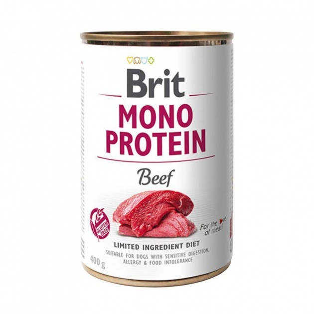 Консерви для собак Brit Mono Protein Beef з яловичиною 400 г