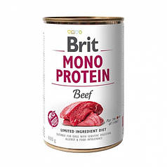 Консерви для собак Brit Mono Protein Beef з яловичиною 400 г