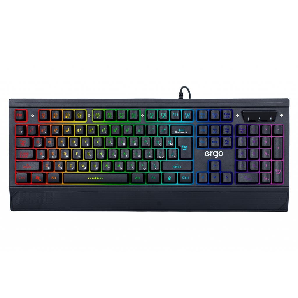 Клавіатура Ergo KB-640 USB Black з підсвіткою