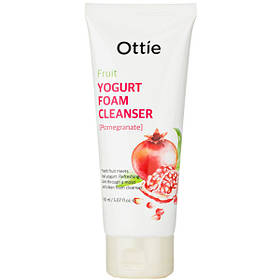 Очищаюча пінка для вмивання з гранатовим йогуртом Ottie Fruits Yogurt Foam Cleanser Pomegranate 150 мл