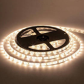 Led стрічка світлодіодна 12В тепла біла smd2835 60 LED/m IP20 (лед стрічка, діодна стрічка)