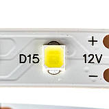 Led стрічка світлодіодна 12В тепла біла smd2835 60LED/m IP20 (лід стрічка), фото 4