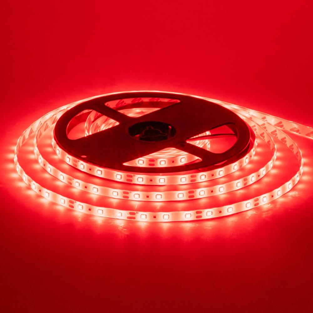 Led-стрічка світлодіодна 12 В червона smd2835 60 LED/m IP65 (лід стрічка)