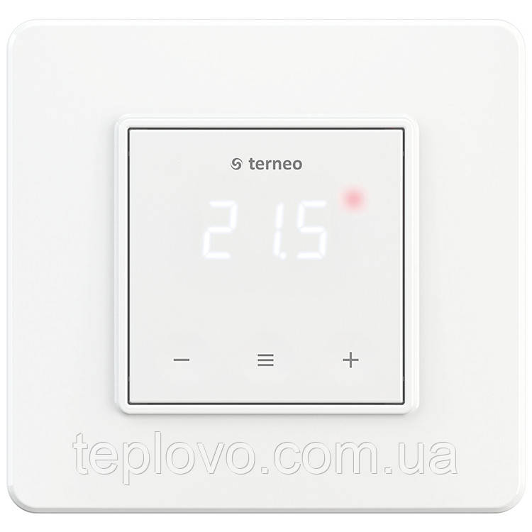 Терморегулятор цифровий terneo s (білий) з сенсорними кнопками для теплої підлоги