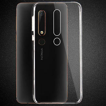 Прозорий силіконовий чохол для Nokia (Нокиа) 6.1