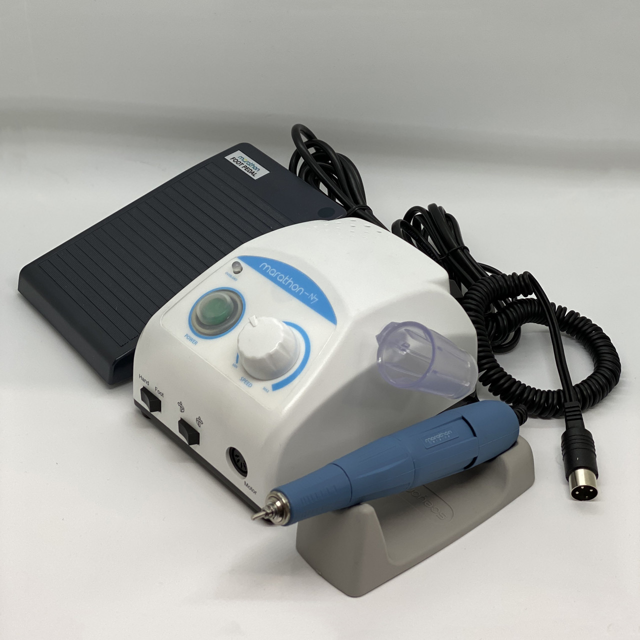 Фрезер Марафон-N7 з ручкою SDE-SH37L(M45) для манікюру і педикюру з реостатной педаллю