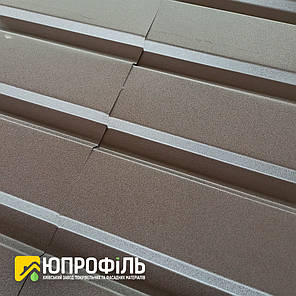 Профнастил для забору ПС10 матовий двосторонній Коричневий RAL 8017 Double Matt Steel 0.40 мм, фото 2