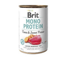 Консерви для собак Brit Mono Protein Tuna/Sweet Potato з тунцем і бататом 400 г