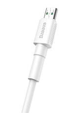 Кабель для зарядки телефона/ смартфона Baseus Mini USB - microUSB 1 м 4 А Білий (CAMSW-D02), фото 4
