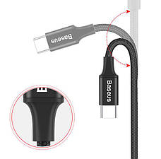 Кабель для зарядки телефона/ смартфона Baseus Rapid USB - Type-C 2A 1 м Індикатор Чорний (CATSU-B01), фото 4