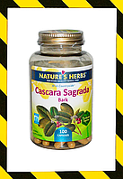 Nature's Herbs, Каскара Саграда - кора, Cascara Sagrada, крушина, 100 капсул