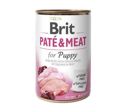 Консерви для цуценят Brit Paté & Meat Puppy Chicken/Turkey (куріца/індейка) 400 г