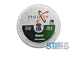 Кулі Spoton 4.5 мм, 0.60 г, 250 шт "Match"