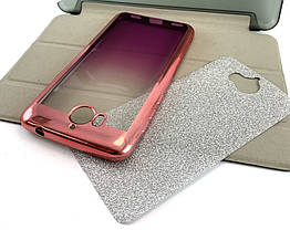 Чохол для Huawei Y5 2017 накладка Fasion Case бампер протиударний з принтом золотий, фото 3