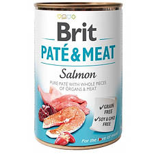 Консерви для собак Brit Pate & Meat Salmon (лосось і курка) 400 г