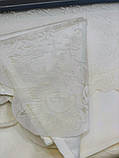 Скатертина з мереживом Maison D`or Plain & Lace Ecru поліестер Ø 180 см, 40-40 см кругла кремова, фото 3