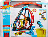 Набір Гот Вілс Track builder Потрійна петля / Hot Wheels Track Builder Unlimited Triple Loop Kit, фото 2