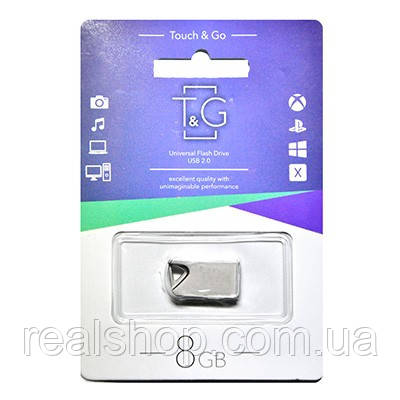 Флеш-накопитель USB 8GB T&G 105 Metal Series Silver TG105-8G - фото 3 - id-p720010852