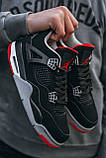 Кросівки чоловічі Nike Air Jordan 4 Retro White (найк аїр джордан білі), фото 2