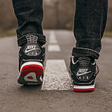 Кросівки чоловічі Nike Air Jordan 4 Retro White (найк аїр джордан білі), фото 6