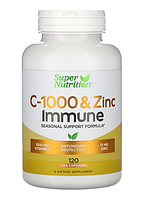 Super Nutrition C-1000 & Zinc Immune 120 сарѕ