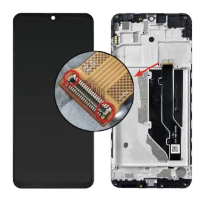 Дисплей (екран) для ZTE 20 Smart Blade V1050, версія 1 + тачскрін, чорний, з передньою панеллю, оригінал, фото 1