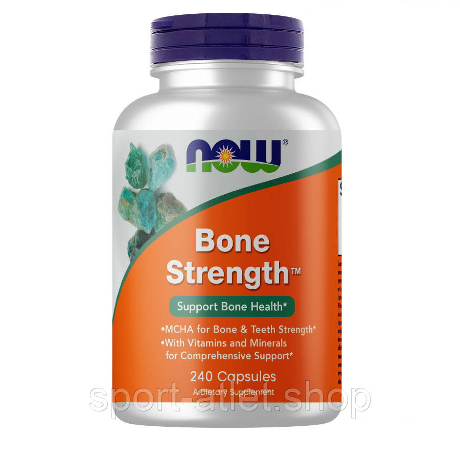 Вітаміни та мінерали NOW Bone Strength, 240 капсул