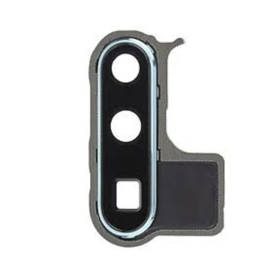 Скло камери Huawei P30 Pro, з рамкою синього кольору, Aurora Blue