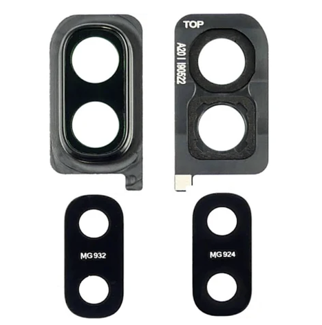 Скло камери Samsung A305F Galaxy A30 2019/A405F, з рамкою чорного кольору, фото 1